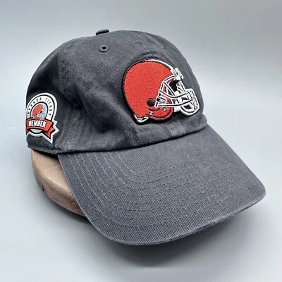 Cleveland Browns '47 Brand Strapback Cap Hat Strapback Season Ticket Holder Gray - Image 1 of 4
