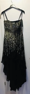 SHERRI HILL Designerkleid Abendkleid Ballkleid Hochzeit Vokuhila Seide Gr. 10 - Bild 1 von 3