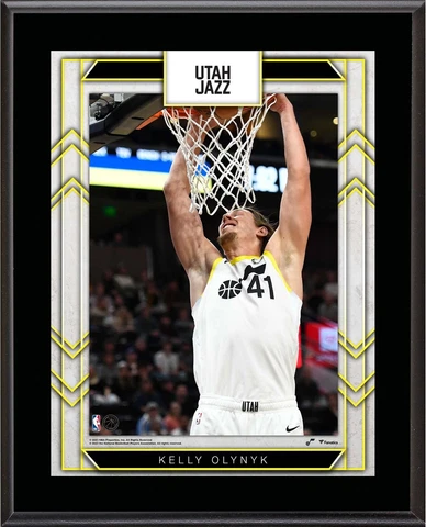 Kelly Olynyk Utah Jazz 10.5" x 13" Sublimated Player Plaque Cover