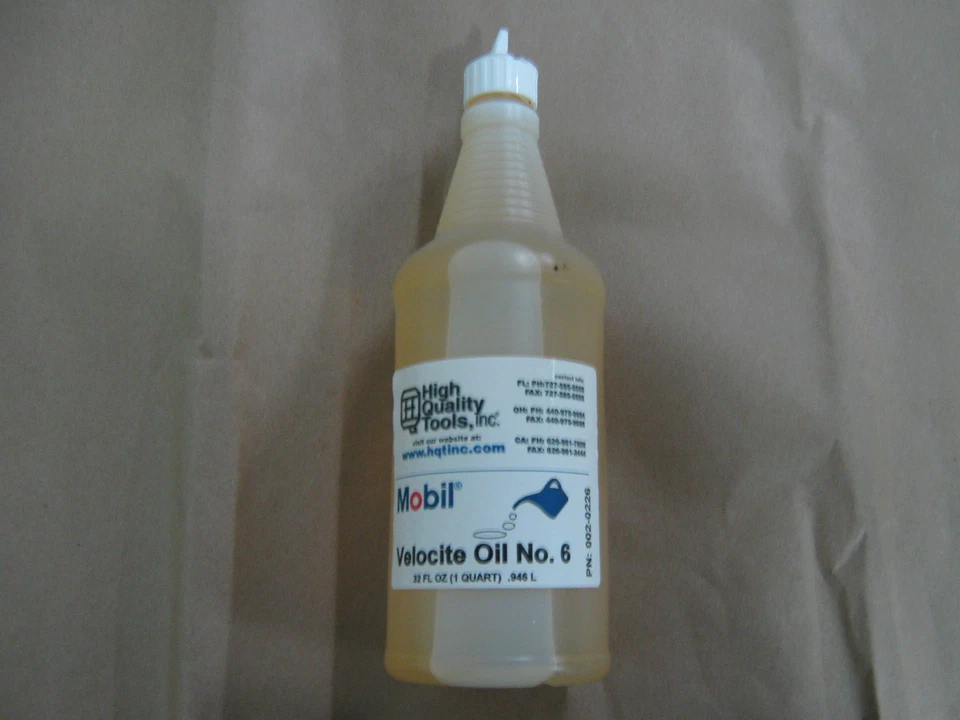 1 QUART OF MOBIL VELOCITE SPINDLE OIL #6 BRIDGEPORT MILL & HARDINGE LATHE