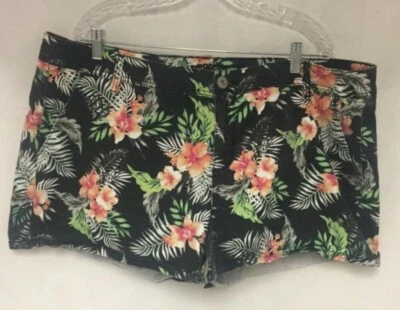 Mini Pantalones Cortos Para Mujer Arizona Multicolor Floral Junior Talla Grande 22 Foto 1 de 4