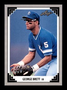 1991 Leaf #335 George Brett Kansas City Royals HOF