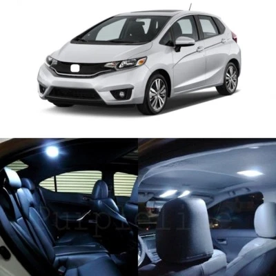Oferta de equipamiento interior de 8 luces LED blancas para Honda Fit 2015-2018 + HERRAMIENTA DE PALANCA Foto 1 de 4