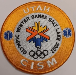 Patch CISM Utah Giochi Olimpici Invernali Lago Salato 2002 GIALLO - Foto 1 di 1