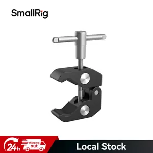 SmallRig Super Morsetto con Filettatura 1/4 e 3/8 per Telecamere Luci Ombrelli Ganci 735 - Foto 1 di 7