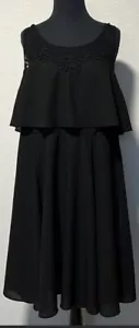 Torrid schwarzes Chiffonkleid Gr. 22 - Bild 1 von 3