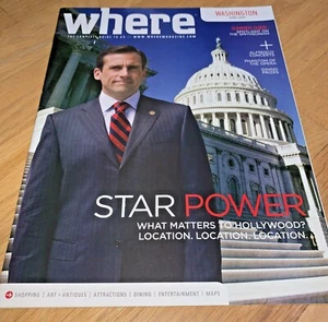 June 2007 WHERE Magazine TOURIST GUIDE - Washington DC - STEVE CARELL on Cover - Picture 1 of 7