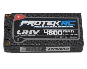 ProTek RC PTK-5117-22 - 2S 7.6V HV LCG Shorty LiPo Battery, 130C 4800mAh - Picture 1 of 1