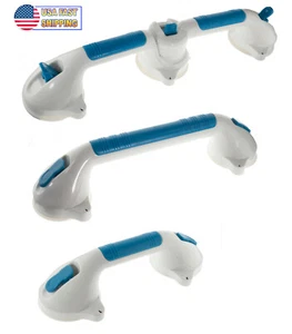 Large Suction Cup Grab Bar 17" Shower Bathroom Safety Grip Hand Rail Assist Bar - Picture 1 of 15