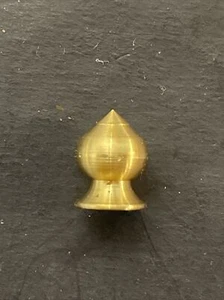 Vintage solid brass Pear knob finial unfinished LOT OF 12 PCS 8/32 IPS - Picture 1 of 3