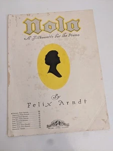 Nola A Silhouette For The Piano Simplified Edition Sheet Music Felix Arndt 1942 - Picture 1 of 4