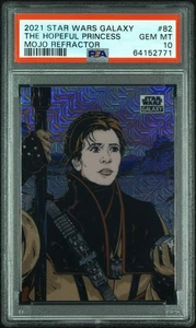2021 Star Wars Galaxy La Principessa Speranzosa Rifrattore Mojo /50 PSA 10 #82 - Foto 1 di 2