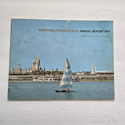Informe anual 1971 de Walt Disney Productions - portada de apertura de Walt Disney World  Foto 1 de 4