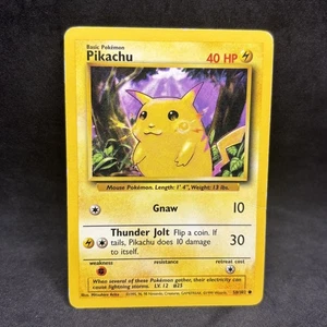 JCC Pokémon - Pikachu Base Set 58/102 - Base Set Ilimitado - HP - Imagen 1 de 2