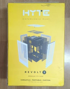 Hyte Revolt 3 Mini ITX Computer Case (Black) - Photo 1/7
