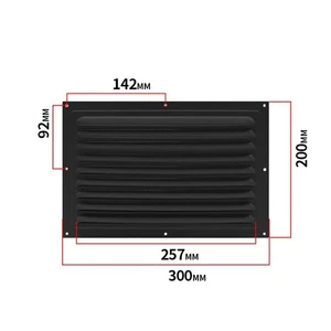 Aluminum Vent Grille Cover Square Exterior Wall Air Outlet Ventilation Grille - Picture 1 of 67