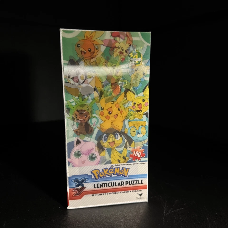 Pokemon XY Lenticular Puzzle 100 Pieces By Cardinal Authentic Nintendo Merch