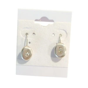 Lote de joyas de Canadá con gancho de circonita cúbica corte redondo pendientes colgantes enhebrador de plata de ley 925 - Imagen 1 de 9