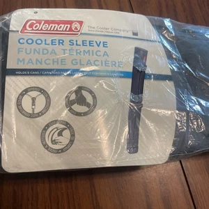 Coleman 6-Can Cooler Sleeve, Gray Nylon: Tube Cooler; Shoulder Strap - NEW - Picture 1 of 2