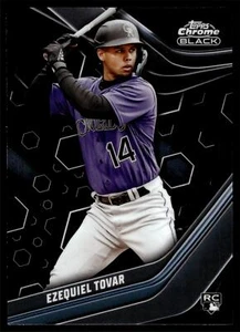 2023 Topps CHROME BLACK EZEQUIEL TOVAR #80 ROCKIES RC - Picture 1 of 2