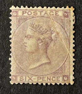 GB QV 1862-64 62 Lila. SG84. Bisagras como nuevas con goma completa. Cat. £2,250 - Imagen 1 de 2