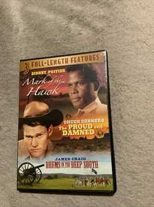 Mark of the Hawk/The Proud and Damned/Drums in the Deep South (DVD, 1951-1972) - Picture 1 of 4
