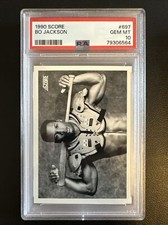 Bo Jackson 1990 Score #697 Bo Knows Iconic Baseball Card PSA 10