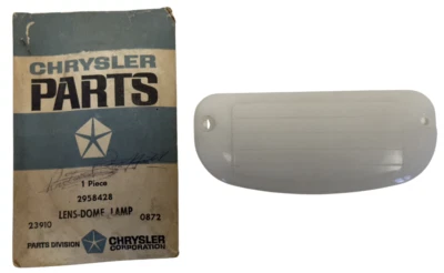 Lente de lámpara de luz domo interior para camioneta Dodge 1957-1971 2958428 Nuevo de Lote Antiguo Foto 1 de 4