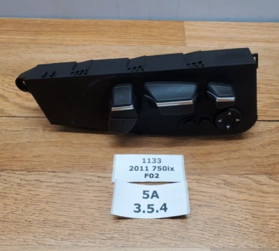 ✅ Interruptor de control del asiento del conductor delantero izquierdo 10-15 OEM BMW F01 F02 Alpina B7 750 Foto 1 de 4