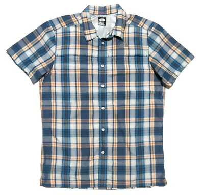 Camisa The North Face Para Hombre M Manga Corta Abotonada Ventilada A Cuadros Camping Usada en Excelente Condición Foto 1 de 3