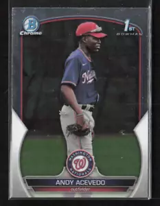 2023 Bowman Chrome #BCP-237 Andy Acevedo 1° Nazionale - Foto 1 di 2