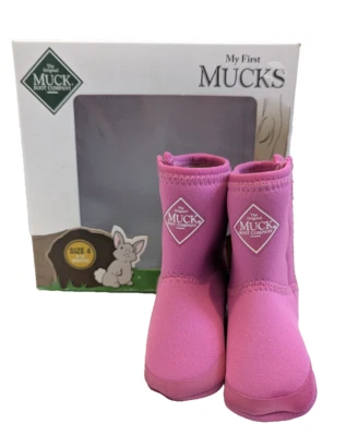 My First Muck Botas Rosa Botines Suela Suave Infantil Talla 4 Infantil 9-12 Meses Foto 1 de 4
