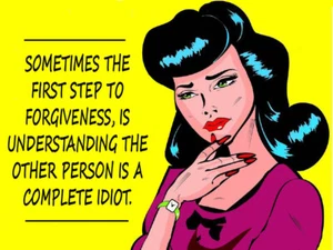 First Step To Forgiveness retro woman vintage metal plaques poster image - Picture 1 of 2