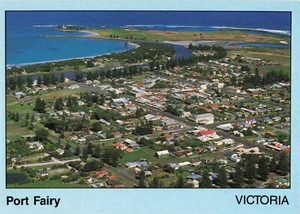 Postcard Port Fairy Aerial View Southwest Victoria - Imagen 1 de 2