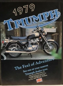 1979 Triumph Bonneville 750 Motorcycle Print Ad - Picture 1 of 1