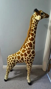 Large Giraffe Stuffed Animal Soft Plush Toy Giant Standing Melissa & Doug 4FT UK - Picture 1 of 6