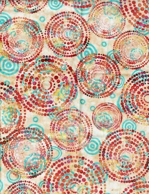 QT Fabrics Multicolor Circles OOP 1 Fat Quarter - Image 1 of 2