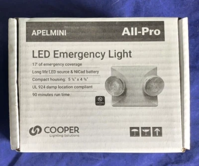Cooper AllPro Emergency APEL LED Emergency Lighting 2 Head Nicad Remote Capacity - Image 1 of 2