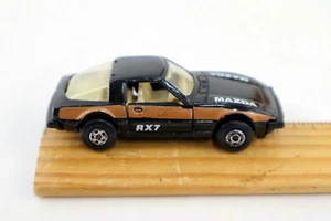 Matchbox vintage Mazda RX7 nero/rame Lesney 1979 Hong Kong - Foto 1 di 5