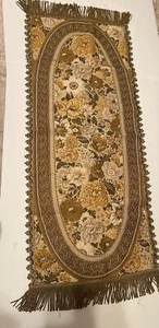 NUEVO Corredor de mesa Beltexart con flecos 13 X 32” vintage - Imagen 1 de 9