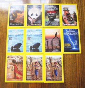 1993 National Geographic Complete Year Set of 11 Magazines BULK LOT - Picture 1 of 11