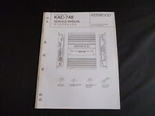 Original Service Manual Kenwood KAC-748