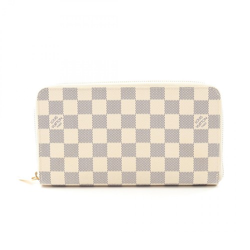 LOUIS VUITTON（LV） Portafoglio LOUIS VUITTON Zippy Organizer N60012 Damier tela azzurra bianco usato