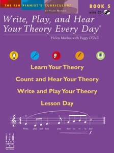 FJH Write, Play, and Hear Your Theory Every Day Book 5 PIANO WITH CD NEW ON SALE - Picture 1 of 1