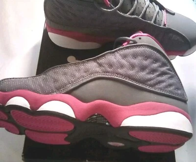 Air Jordan Youth 13 (GS) Cool Gris Rosa Blanco Talla 6.5Y Foto 1 de 4
