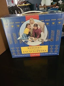 Webster's 10 Volume Family Encyclopedia Books Set With Box 1992 Reference Books - Picture 1 of 5