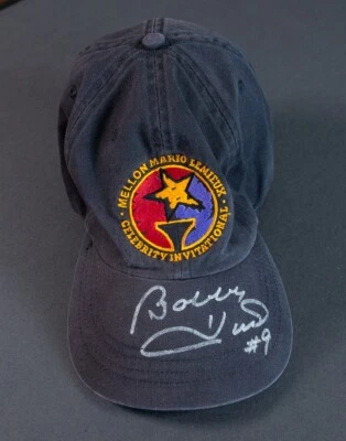 Bobby Hull, Chicago Blackhawks - Sombrero de salida de golf firmado Mario Lemieux - PSA/DNA Foto 1 de 4