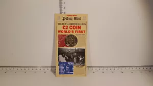 (Lot 725) 1995 Isle of Man £2 Coin "The Royal British Legion" Pobjoy Mint Card - Picture 1 of 4