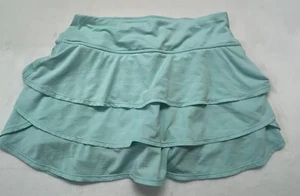 Athleta Damen S Swagger Skort Rock Rüschen Stufen Tennis Golf Pickleball blau - Bild 1 von 11