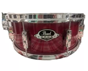 Pearl Export Series Snare Drum Red ,Remo Head And Chrome Stand - Picture 1 of 2